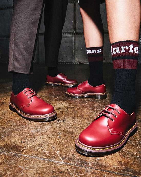 Zapatos Con Cordones Dr. Martens Vintage 1461 Mujer Vino MX-70968